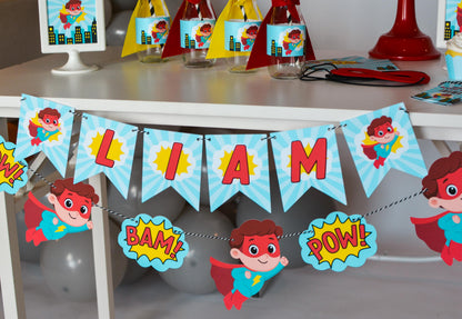 Personalized Superhero Name Banner