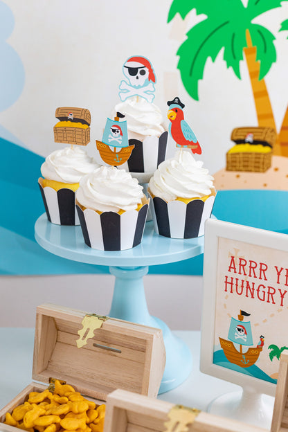 Arrr Ye Hungry Pirate Party Sign, view 5