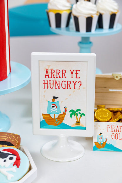 Arrr Ye Hungry Pirate Party Sign