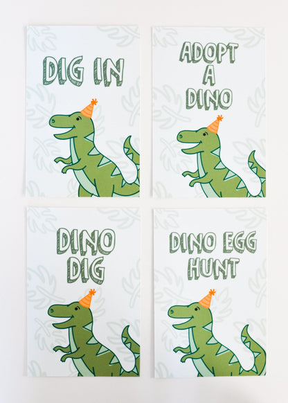 Adopt a Dinosaur Party Sign, view 4