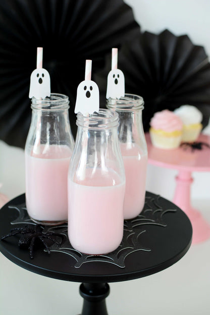 Ghost Halloween Straws, set of 5, view 2