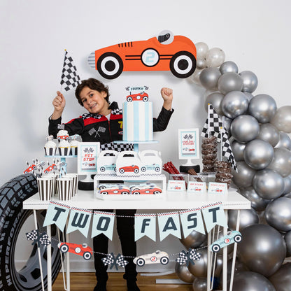 Vintage Race Car Garland