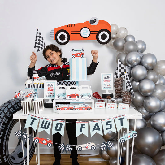 Vintage Race Car Garland