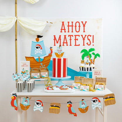 Personalized Pirate Cake Topper, view 6