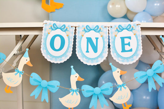 One Silly Goose High Chair Banner, view 2