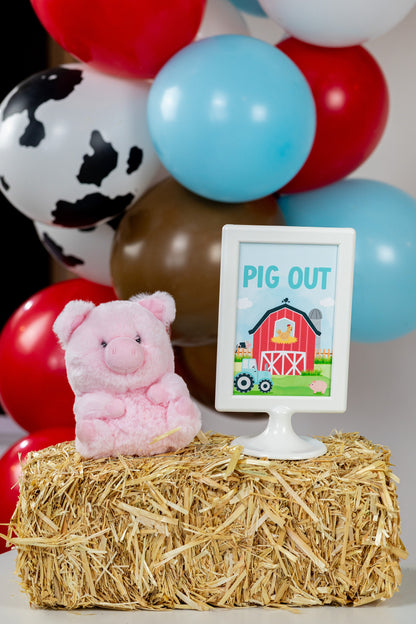 Pig Out Farm Party Sign, view 2