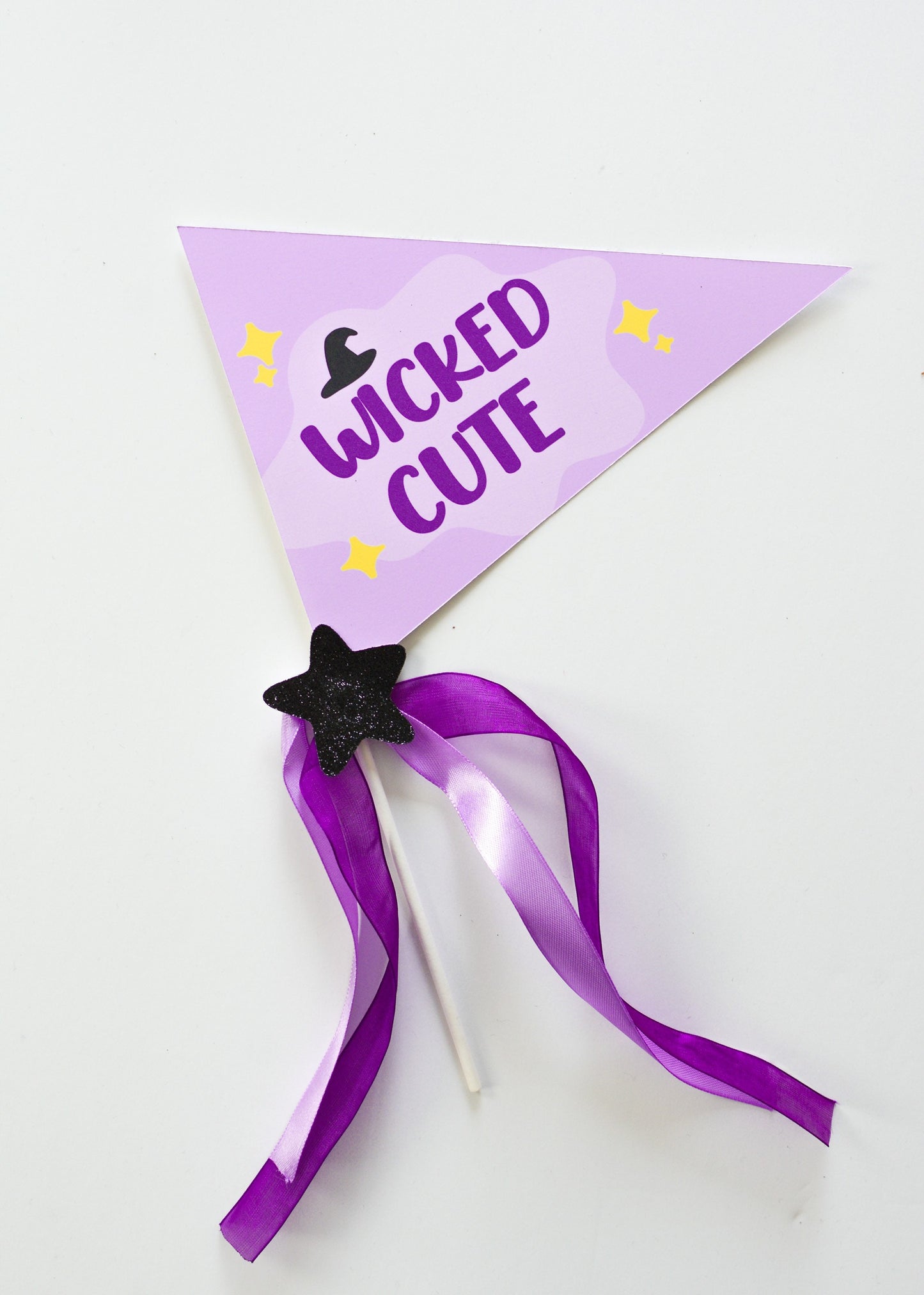 Wicked Cute Flag, Hocus Pocus Decor, Halloween Pennant flag, Halloween Decor, Hocus Pocus halloween party, Sanderson Sisters decor
