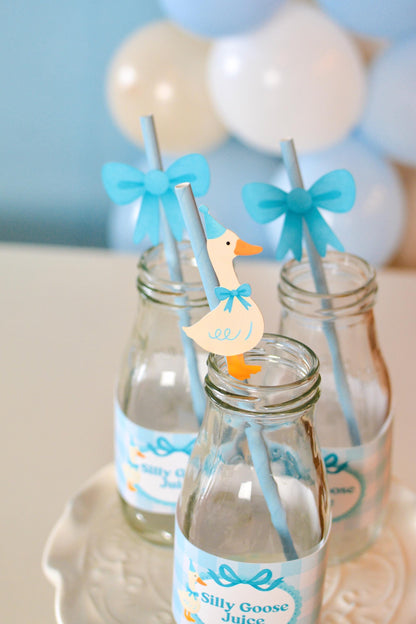 One Silly Goose Paper Straws, set of 5, view 2