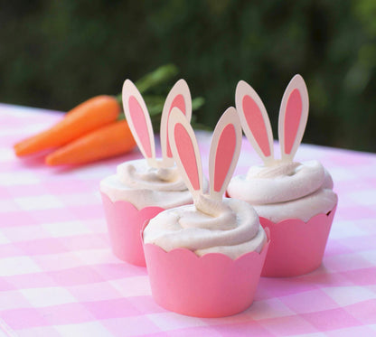 Easter Bunny Cupcake Topper, set of 5, view 2