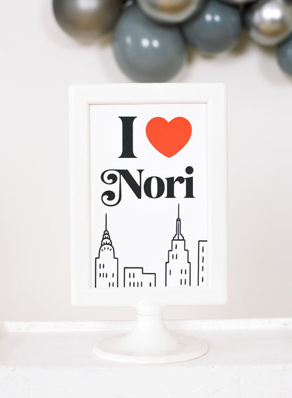 Personalized I Love New York Sign, view 2