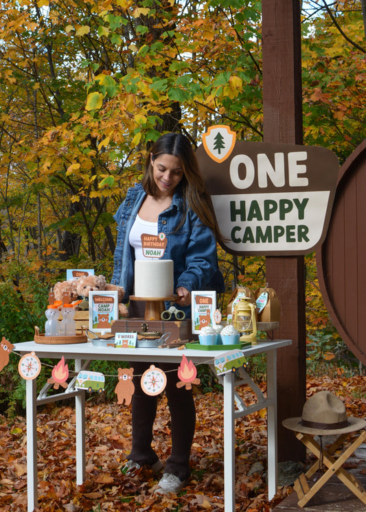 One Happy Camper Invitation Printable, view 2