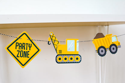 Construction Party Garland, view 4