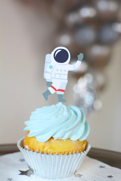 Space Party Cupcake Toppers, set of 5, view 5