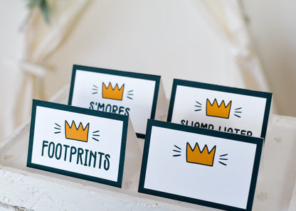 Personalized Wild Things Tent Cards, set of 4, view 5