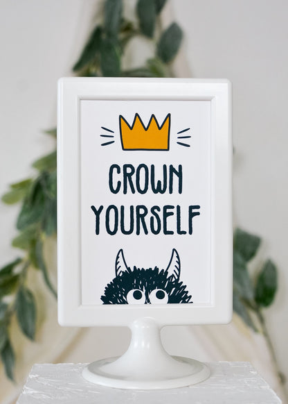Crown Yourself Wild Things Party Sign, view 2