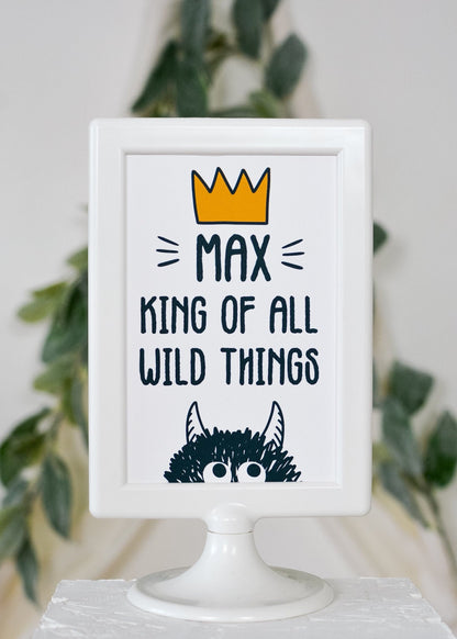 Personalized Wild Things Sign