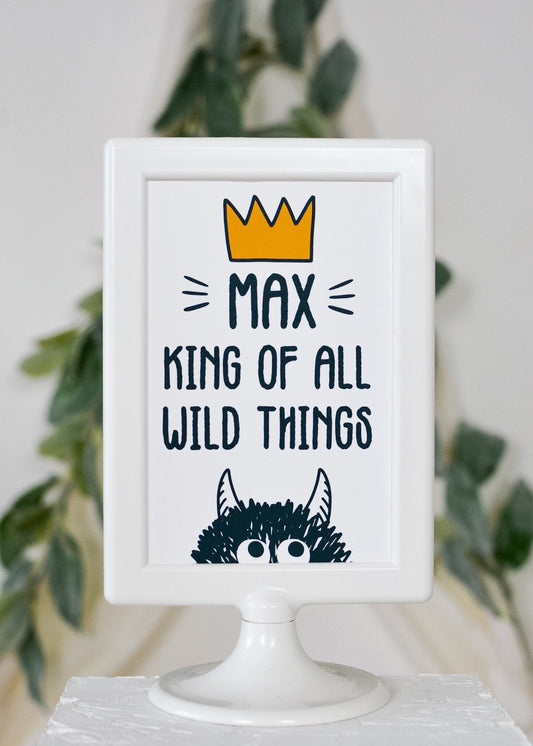 Personalized Wild Things Sign
