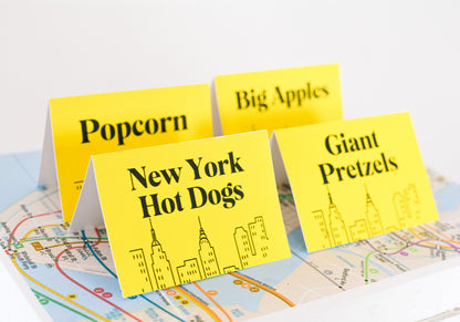 Personalized New York Tent Cards, set of 4, view 2