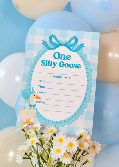 One Silly Goose Invitation Printable