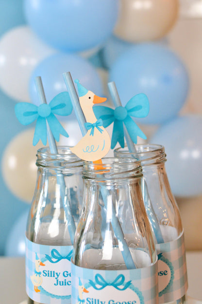 One Silly Goose Paper Straws, set of 5, view 5