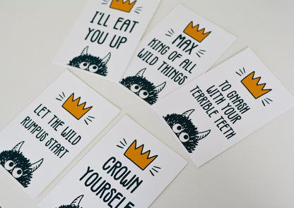 To Gnash Your Terrible Teeth Wild Things Party Sign, view 4