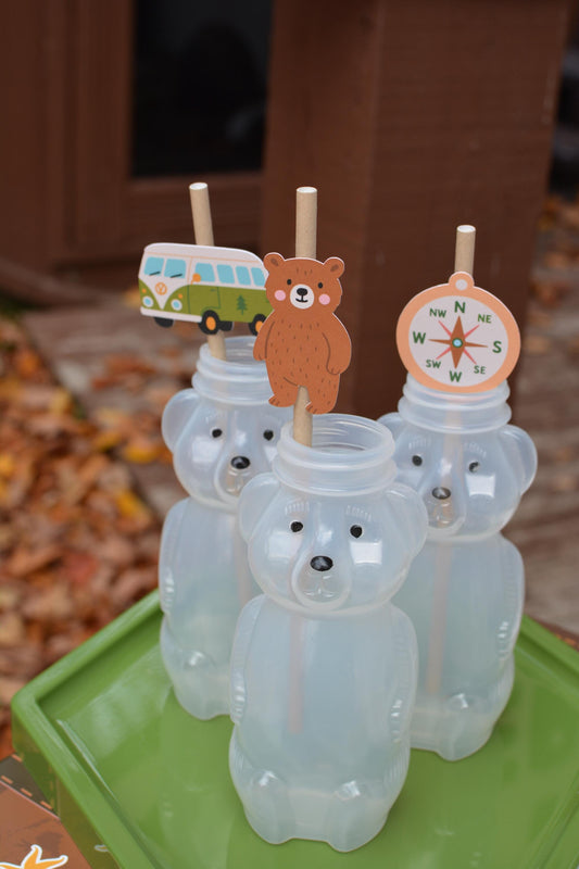 One Happy Camper Paper Straws, set of 5, view 2