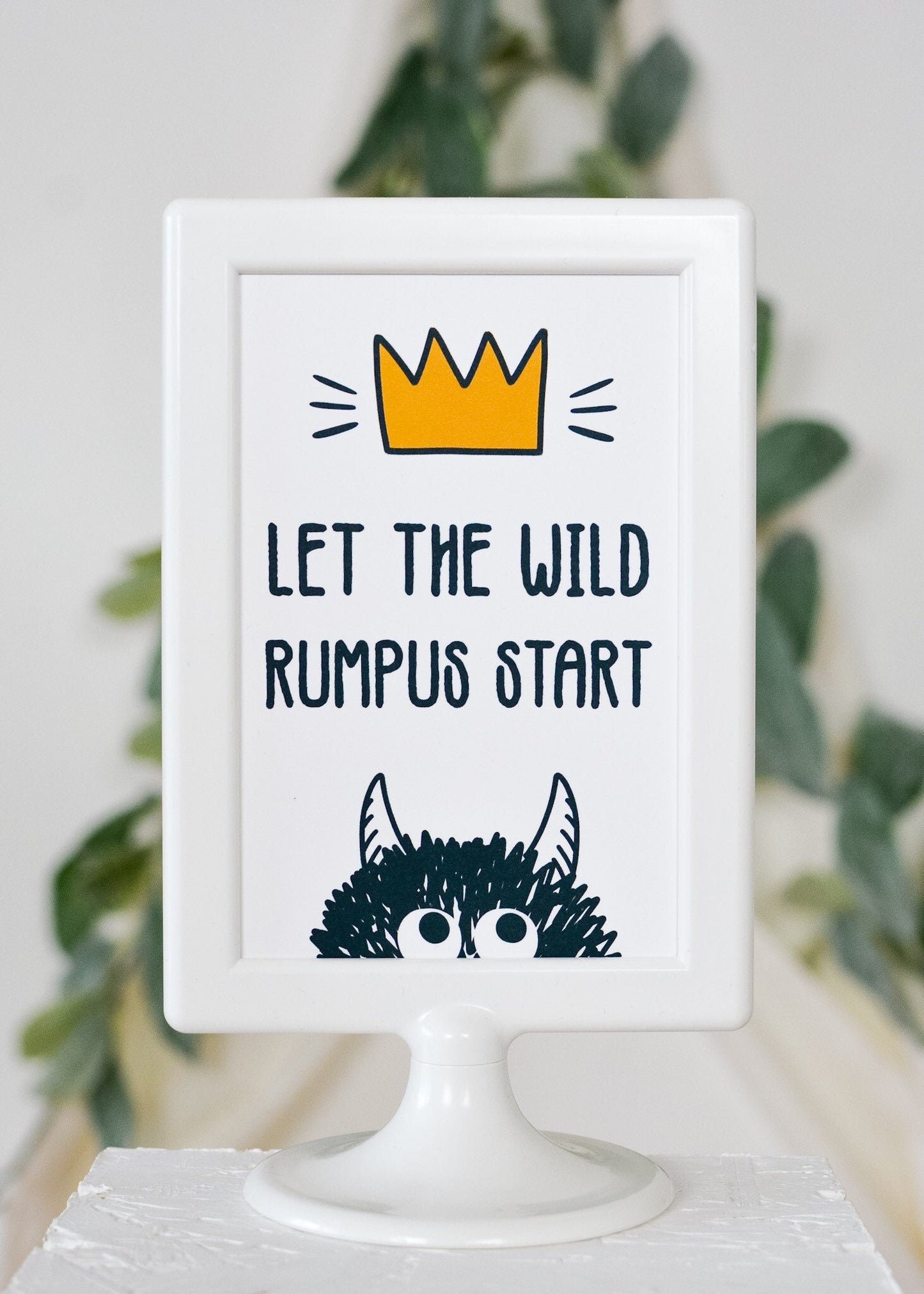 Wild Rumpus Party Sign