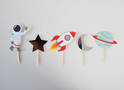 Space Party Cupcake Toppers, set of 5, view 9