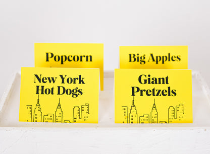 Personalized New York Tent Cards, set of 4, view 4