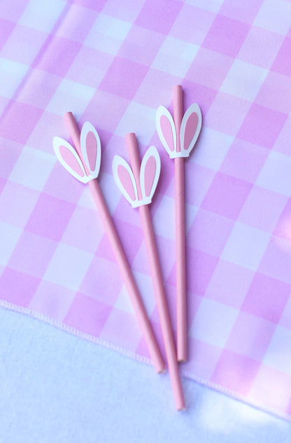 Easter Bunny Paper Straws, set of 5, view 4