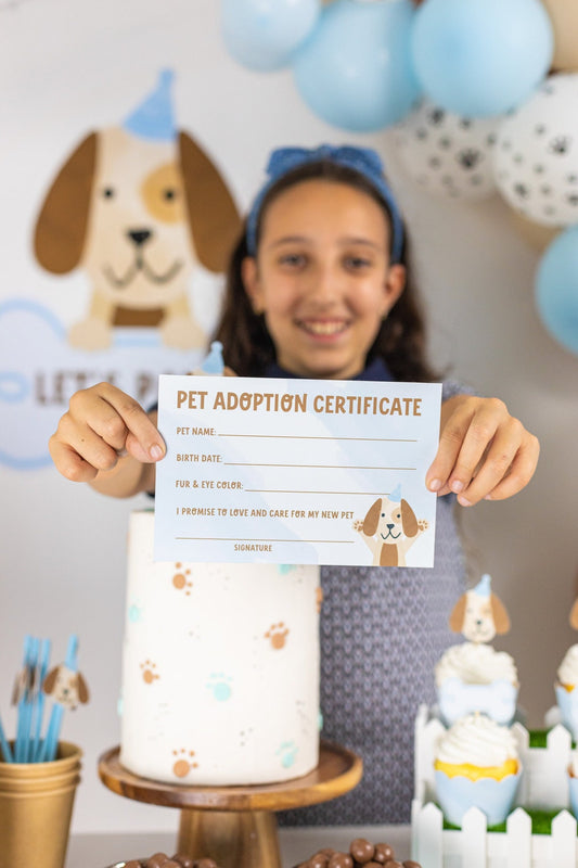 Printable Pet Adoption Certificate