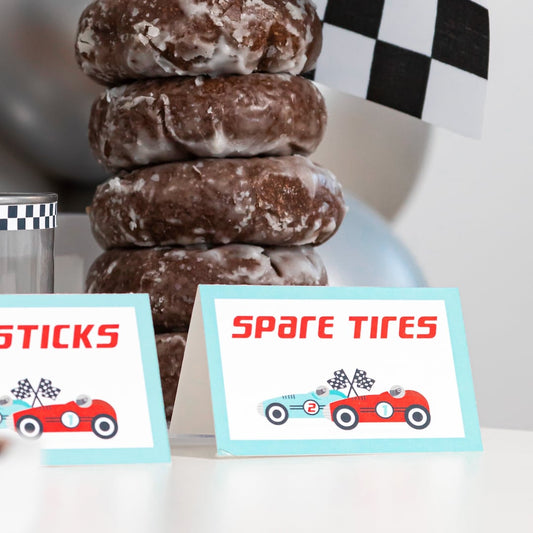Race Car Food Labels - main