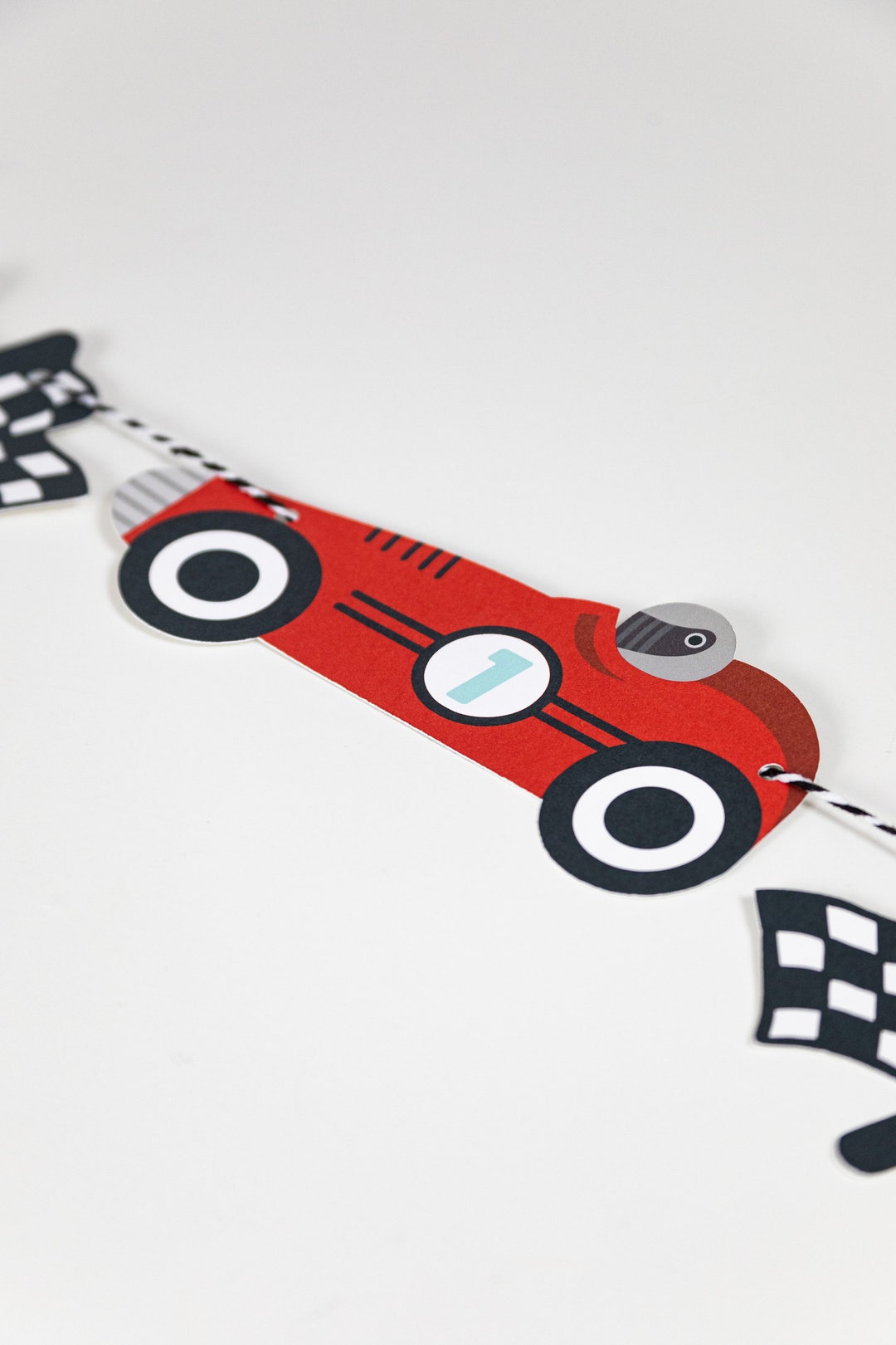 Personalized Race Car Party Bundle - close up items