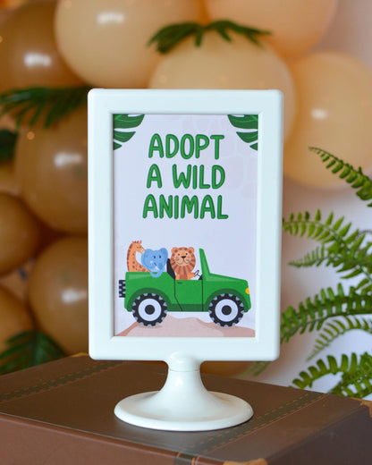 Adopt a Wild Animal Sign - alternate angle