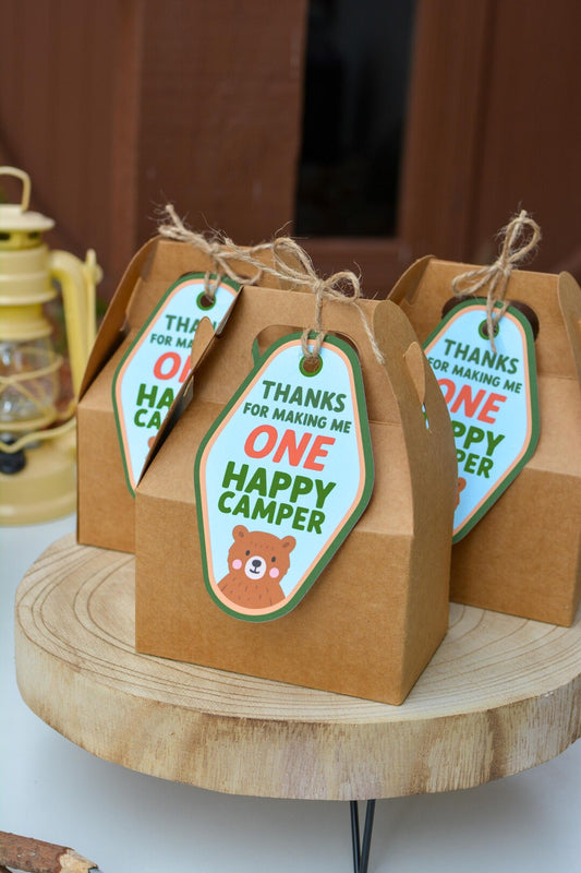 One Happy Camper Favor Tags