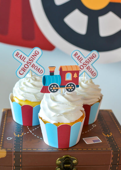 Train Cupcake Toppers