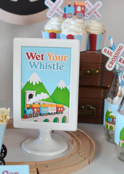 Wet Your Whistle Sign - alternate table view