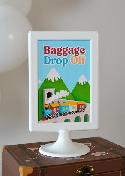 Baggage Drop Off Sign