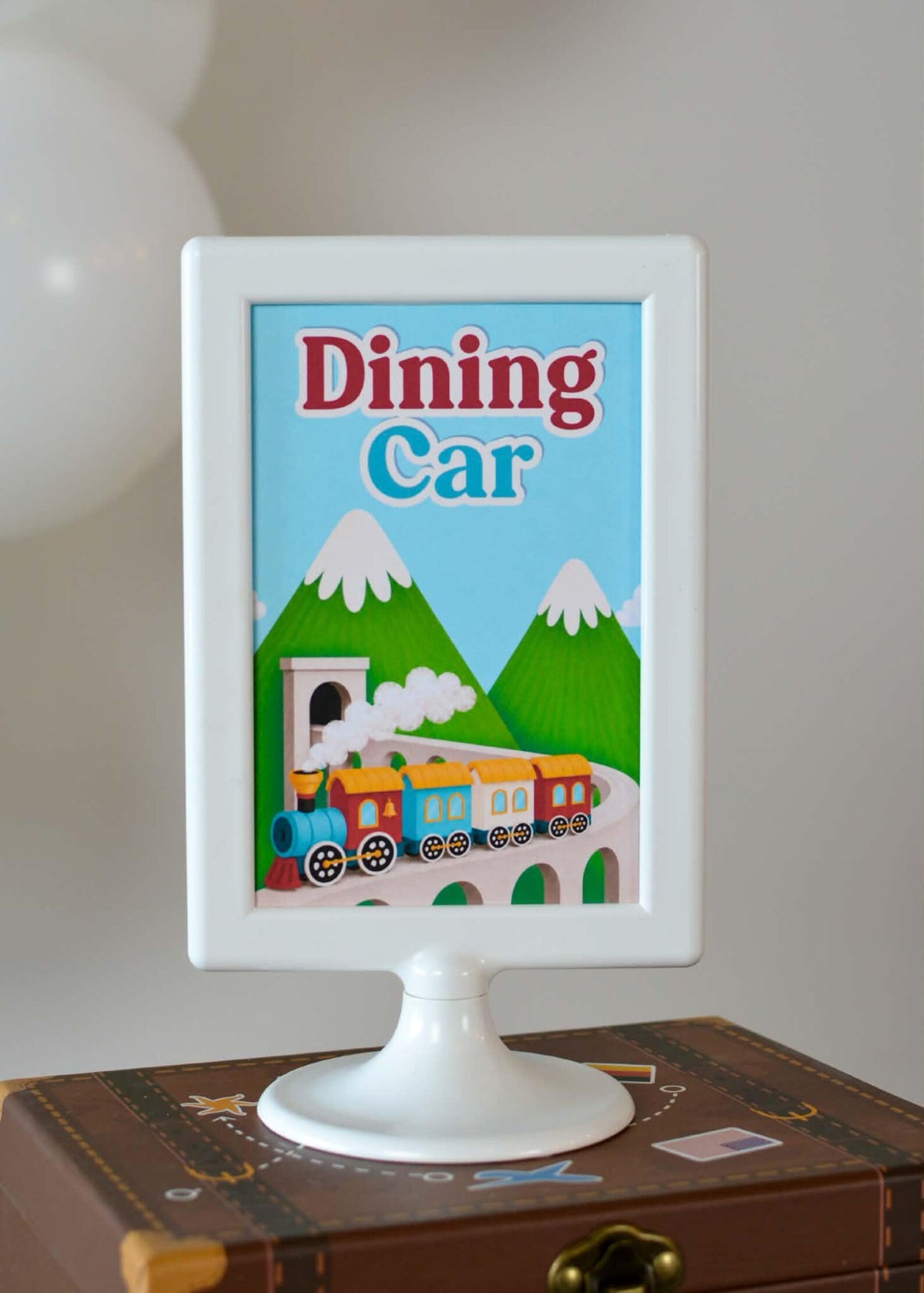 Personalized Train Party Bundle - Wet Your Whistle drink station sign