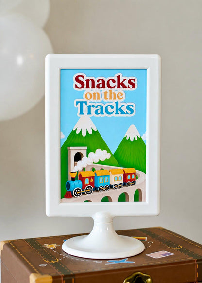 Personalized Train Party Bundle - Dining Car food sign