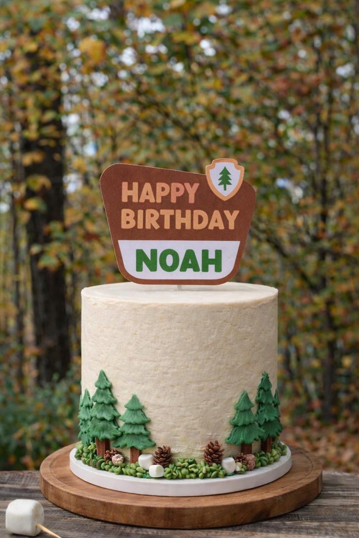 Personalized Happy Camper Party Bundle - personalized cake topper