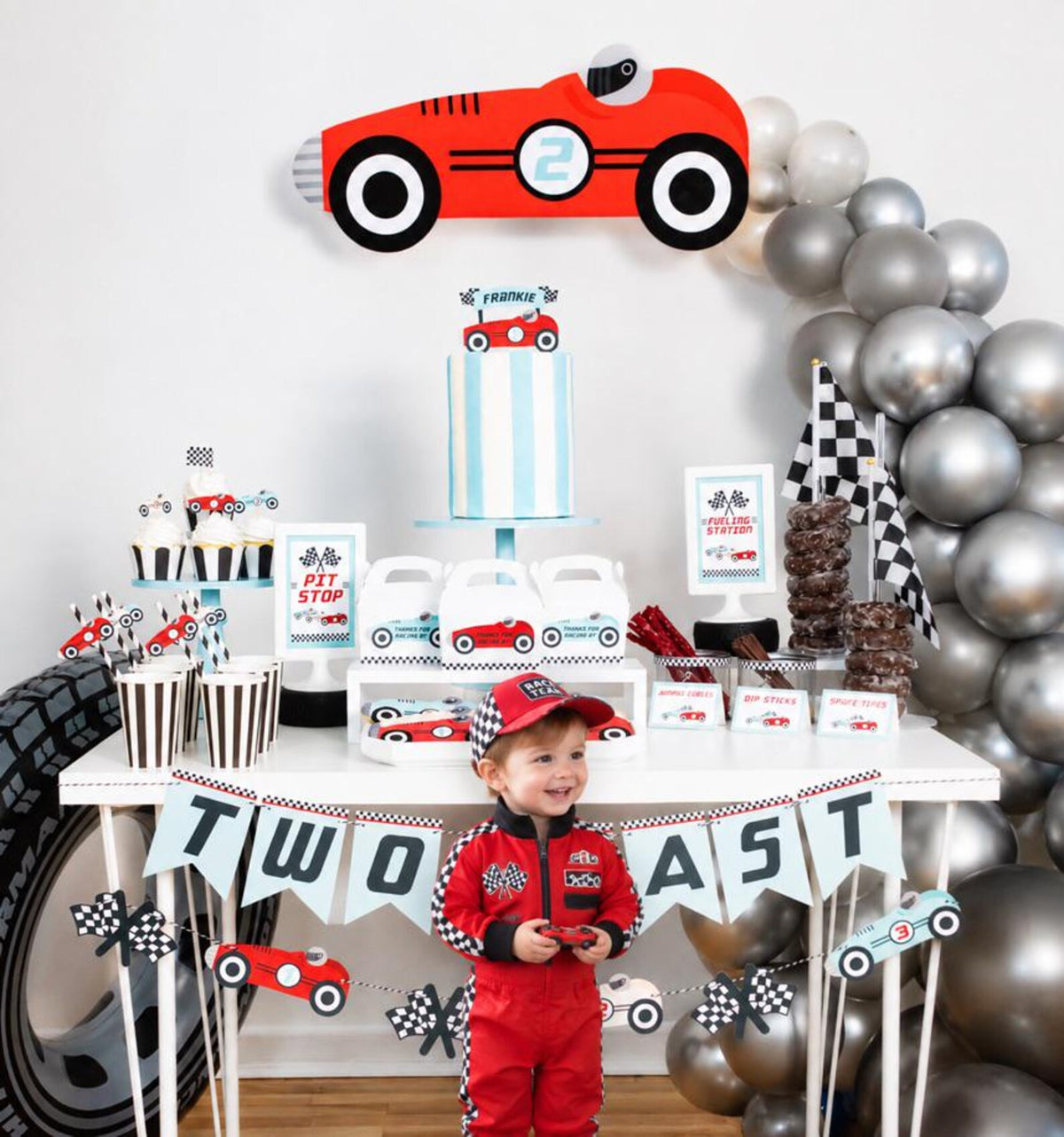 Race car party bundle detail