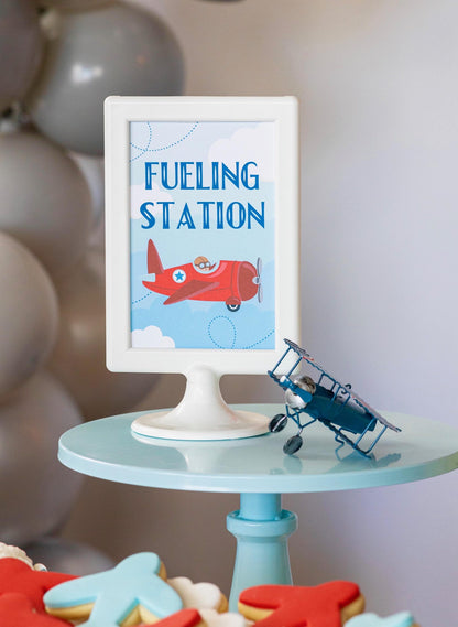 Personalized Airplane Party Bundle - airplane party decor detail