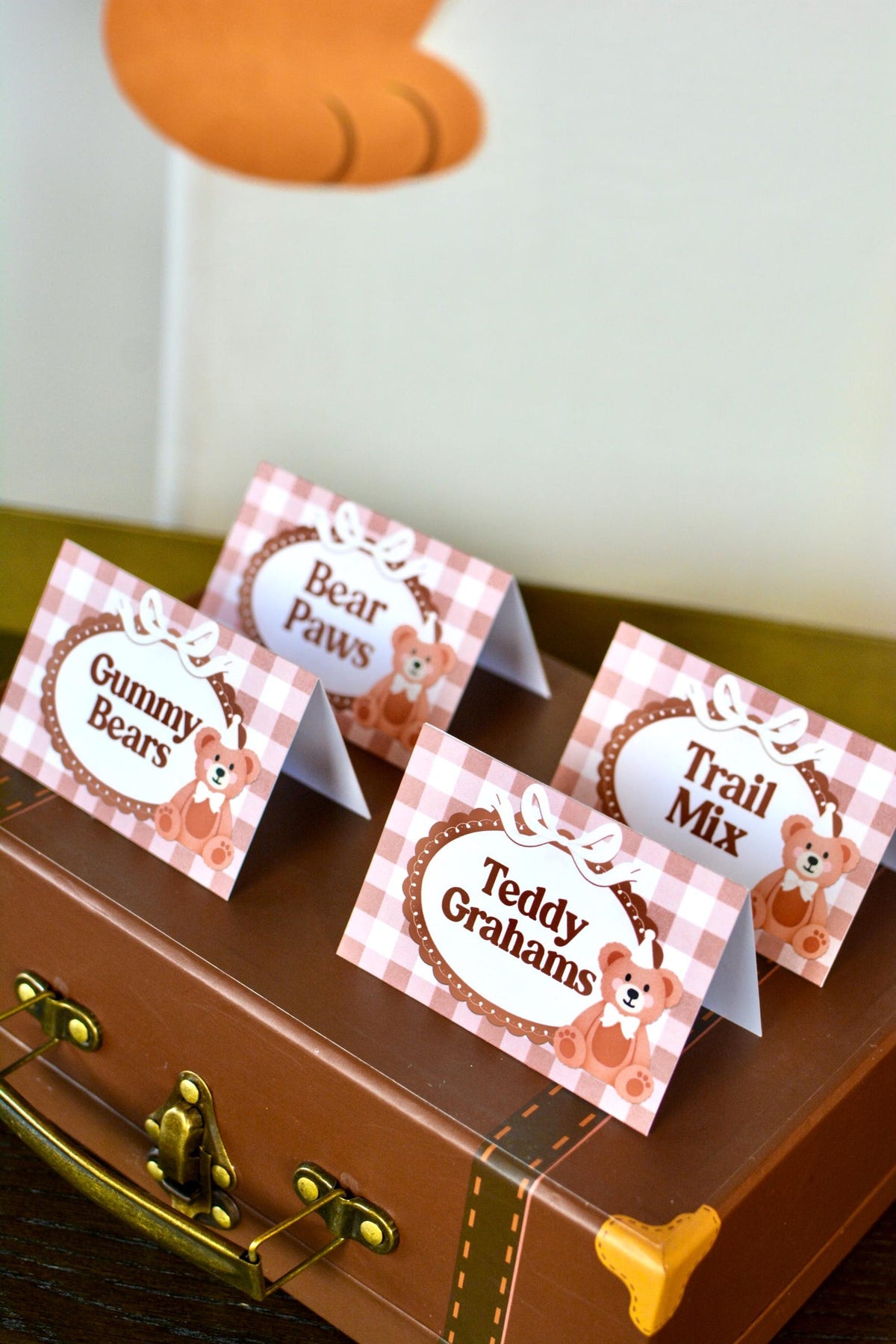 Personalized Teddy Bear Party Bundle - teddy bear tent cards