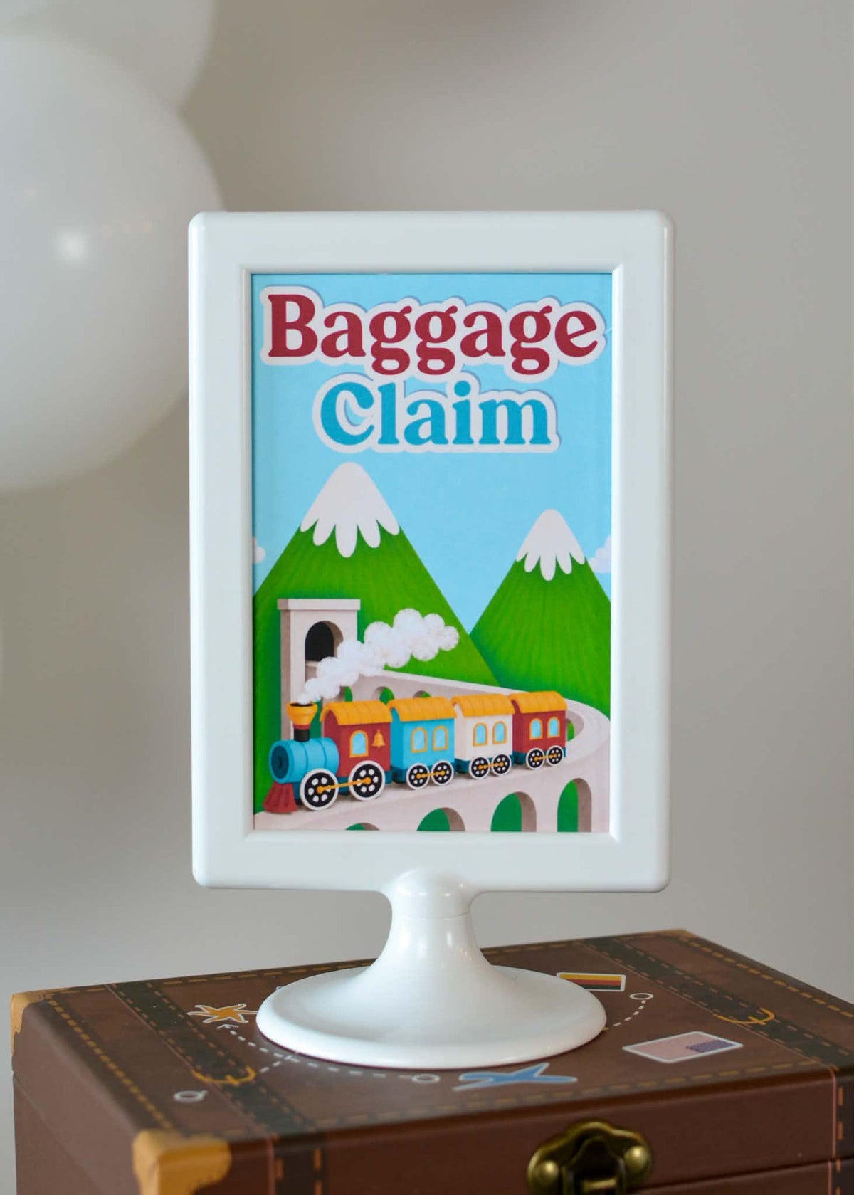 Personalized Train Party Bundle - Snacks on the Tracks food sign
