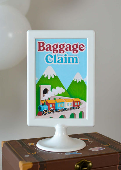 Personalized Train Party Bundle - Snacks on the Tracks food sign