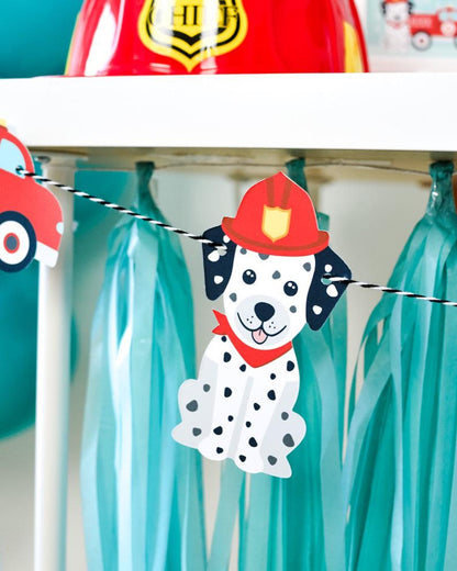 Personalized Firefighter Party Bundle - firefighter party decor detail