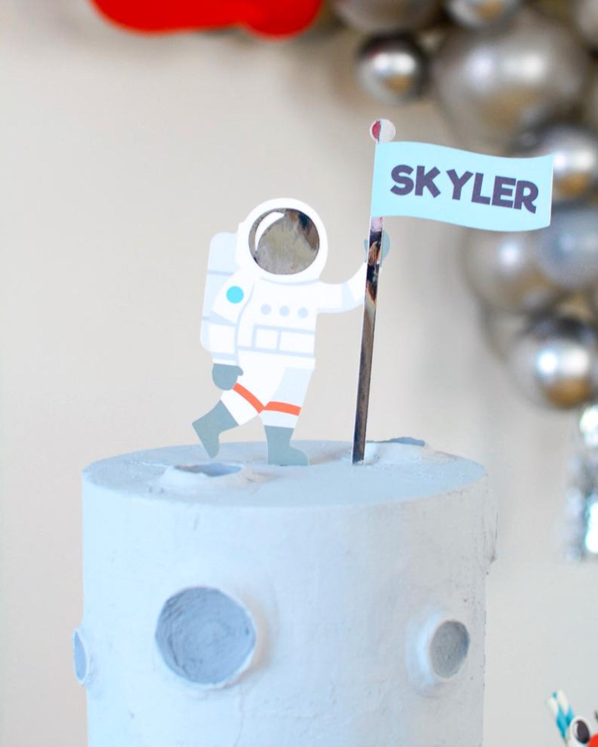 Personalized Space Party Bundle - outer space garland banner