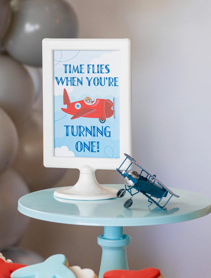 Personalized Airplane Party Bundle - airplane party decor detail