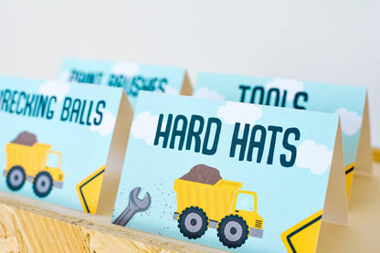 Personalized Construction Party Bundle - construction party decor detail